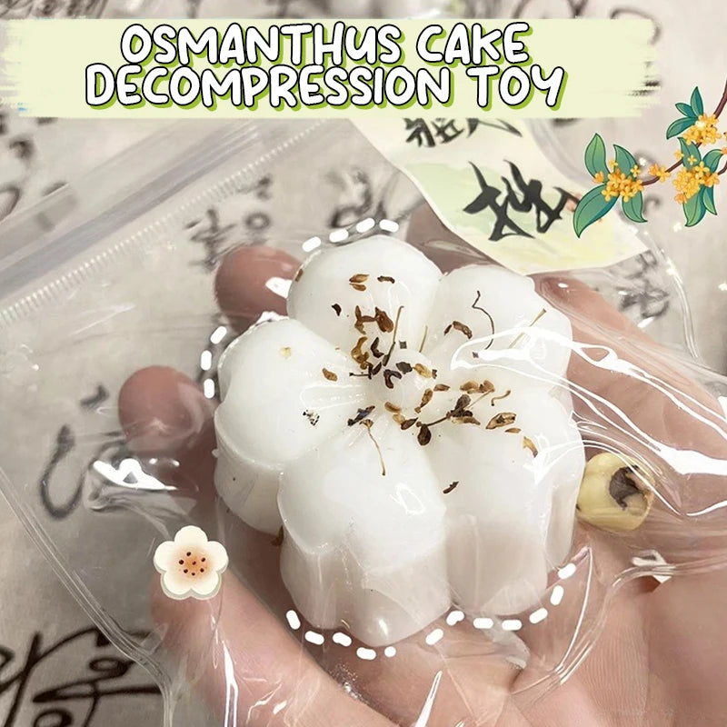 Cute Simulation Flower Cake Squishy Toy Mochi Pinching Toy Squeeze Stress Relief Toys alternate view