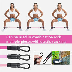 Resistance Band Set with Ankle Straps | Home Gym Strength Training close-up view