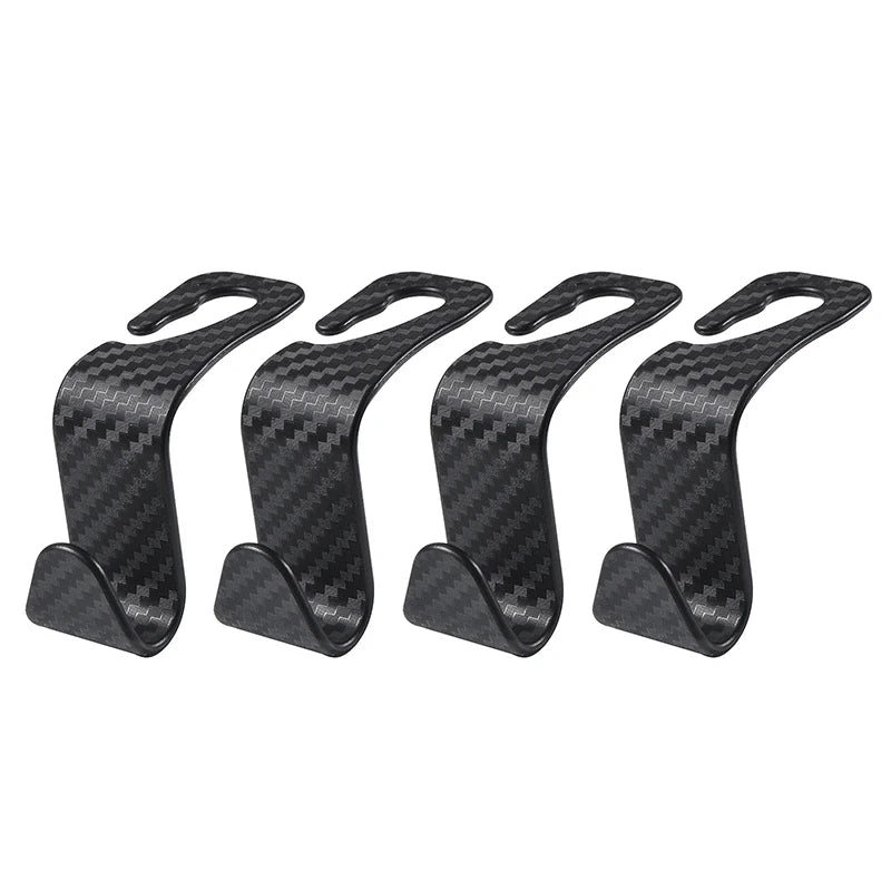 Carbon Fiber Car Seat Headrest Hook Set | 2/4 Pcs lifestyle view