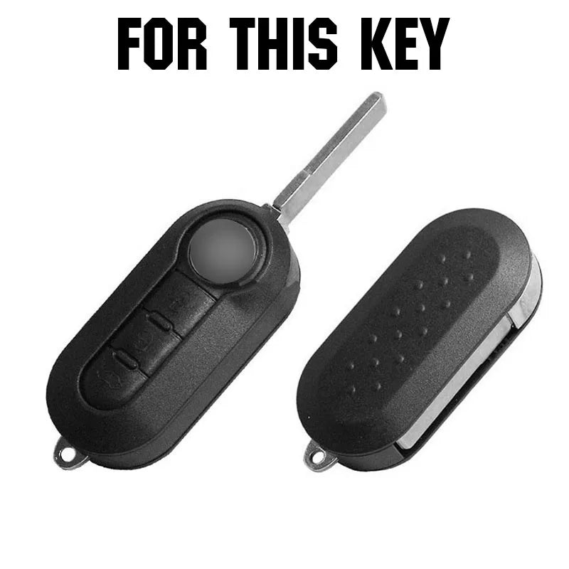 3 Button Silicone Remote Key Case Cover | Fiat Lancia Car Key Protector detail view