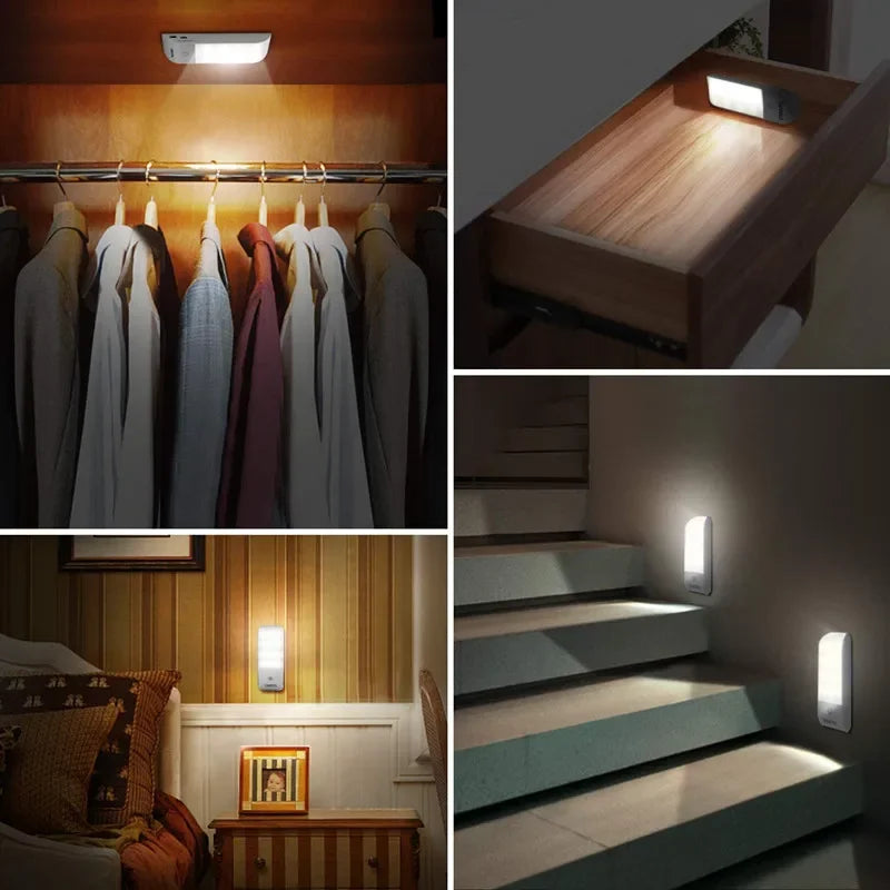 Motion Sensor LED Night Light | Rechargeable Cabinet Lamp with Human Body Induction additional angle