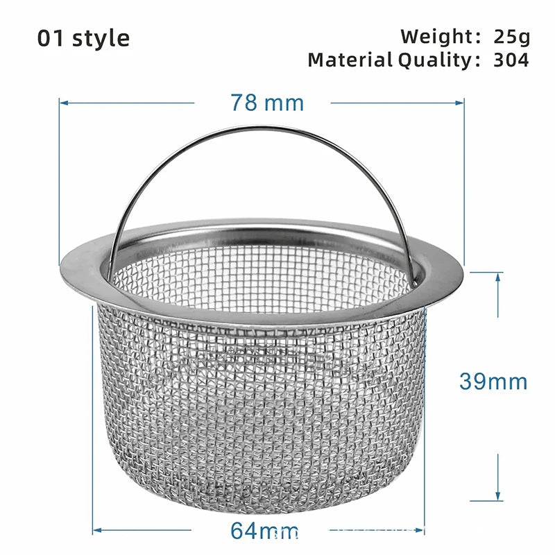 Kitchen Sink Strainer | Stainless Steel Mesh Drain Filter for Sink and Bathroom lifestyle view