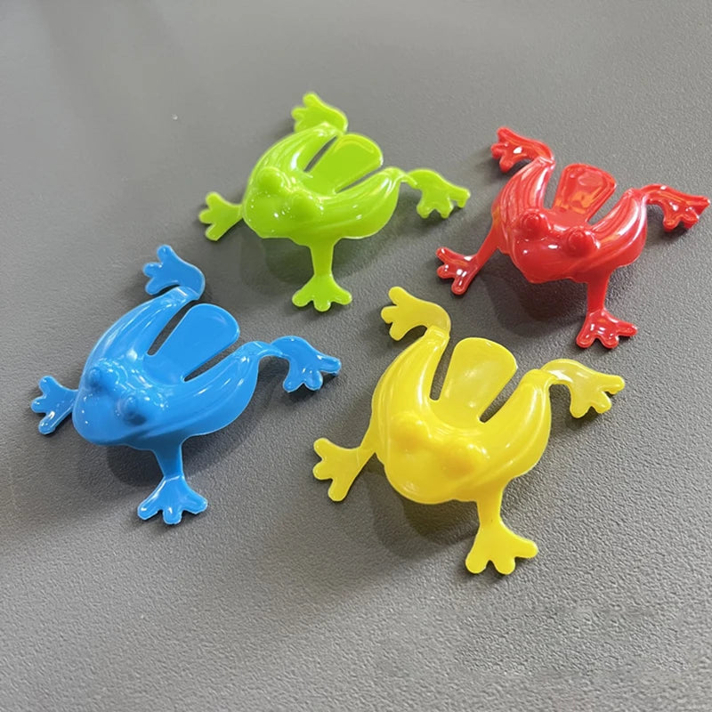 12/24/36pcs Jumping Frog Toys For Kids Finger Pressing Bouncing Frog Toy Antistress Re close-up view