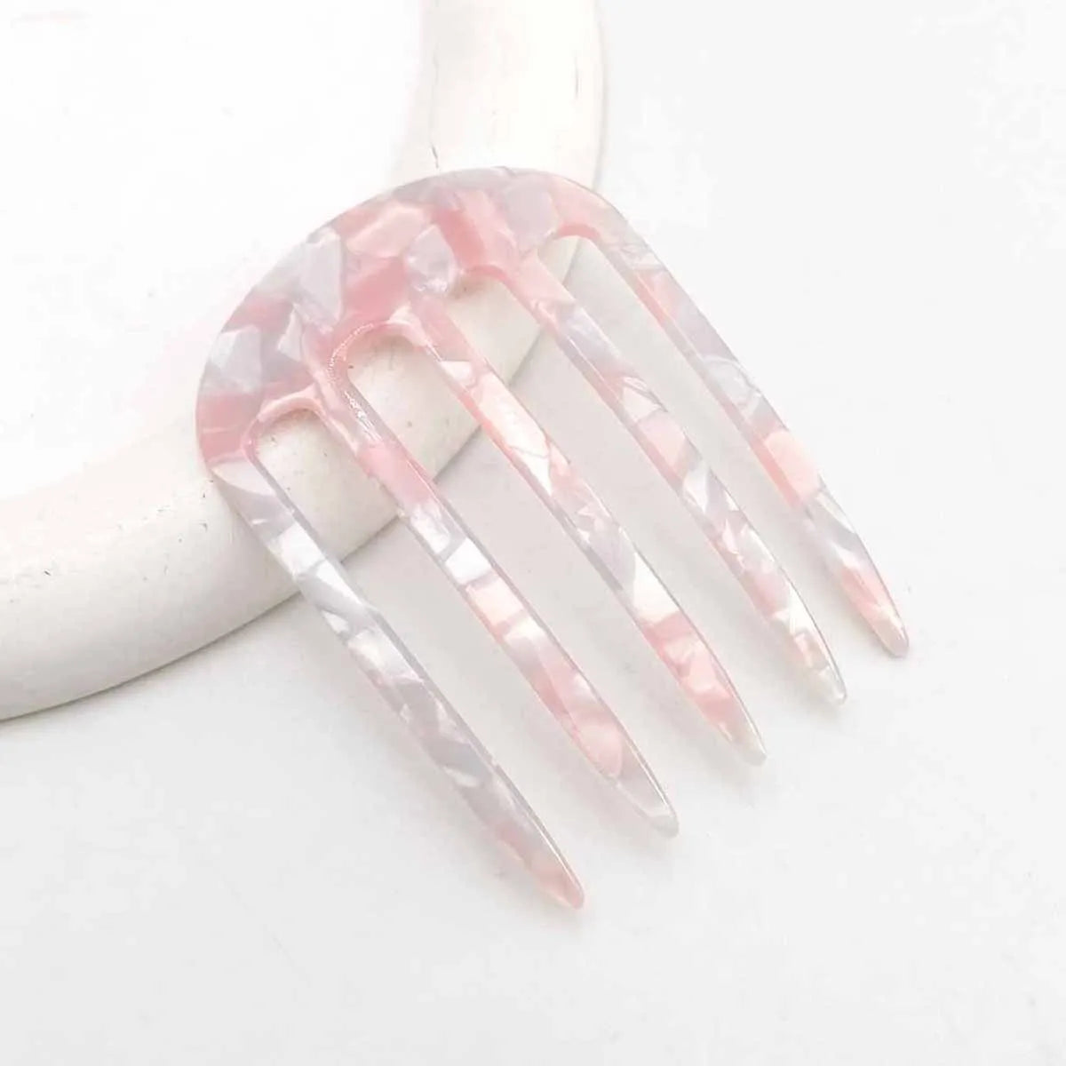 1/3 PCS Acetic Acid Hair Forks Five Teeth Hair Sticks U-Shape Hair Comb Bun Hairpin Wome detail view