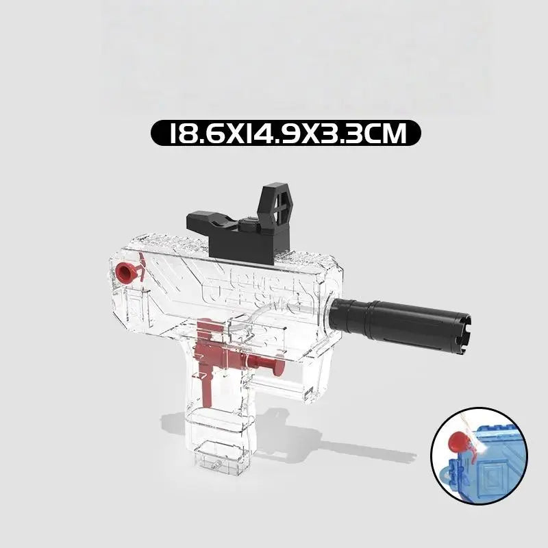 1Pcs Non Electric UZI Water Pistol | High Pressure Full Automatic Summer Beach Toy fo lifestyle view
