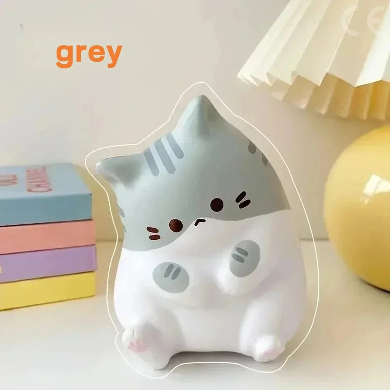 Cat Slow Rising Squishy Toy, Kawaii Cat Stress Ball for Desk Gift Soft Foam Squeeze Toy detail view