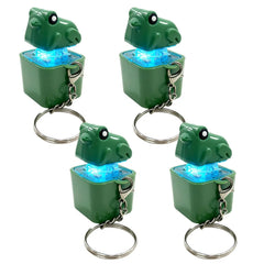 Croaking Frog Fidget Toy Keychain Rechargeable Frog Keychain with Sound & LED Lights, Funny Frog Key