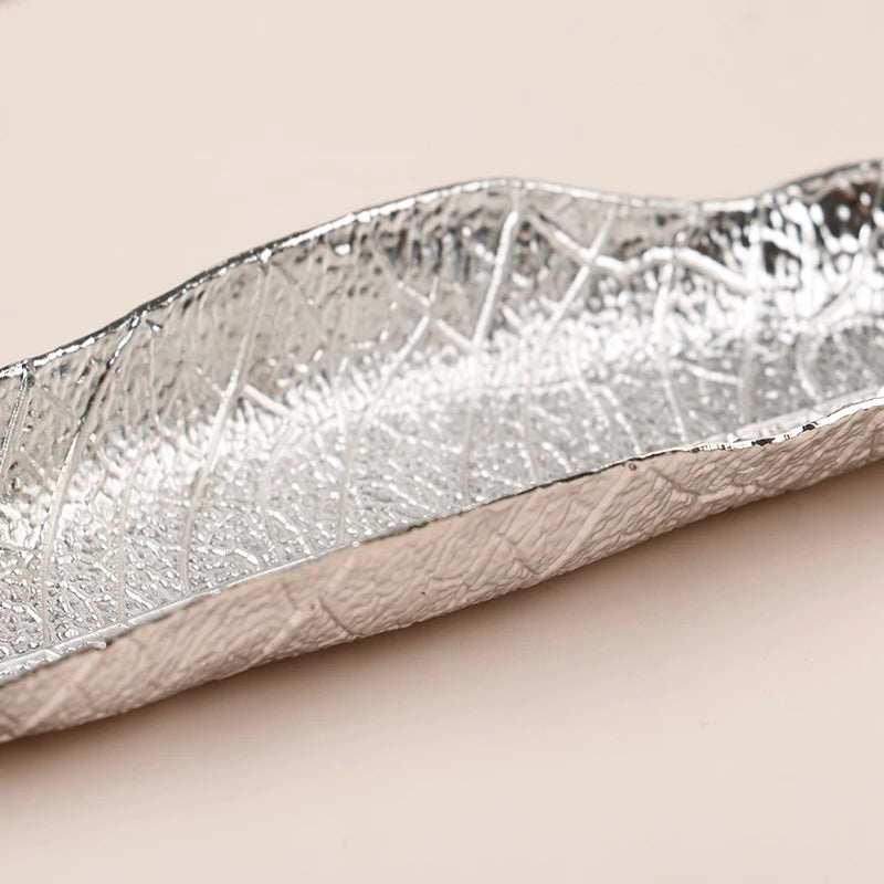 Metal Bodhi Leaf Incense Tray | Zen Incense Burner and Ash Catcher lifestyle view