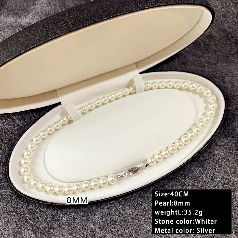 Taoya Imitation Pearl Beaded Necklace | Classic Fashion Jewelry for Women alternate view