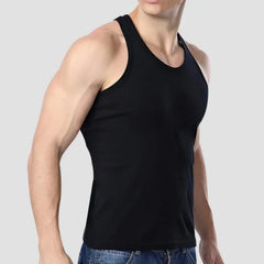 2026 Men's Summer Tight Tank Top, Lightweight Cotton Breathable Quick Dry Vest, Sports Casual Pajamas Outdoor Sleeveless Shirt