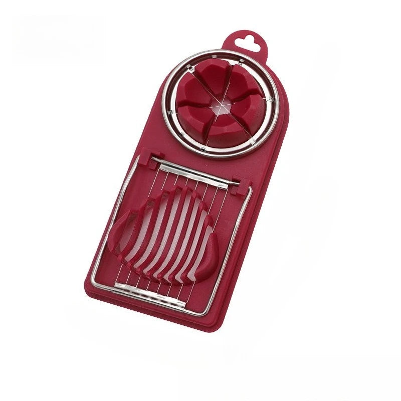 2 In 1 Egg Slicer Multifunctional Stainless Steel Egg Cutter | Kitchen Gadget for Slicin detail view