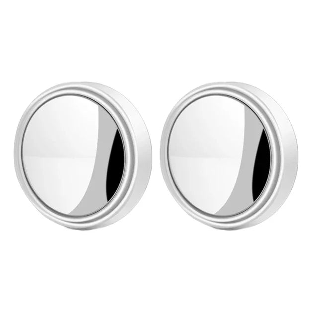2Pcs Round Convex Blind Spot Mirror Wide-Angle Glass Rearview Mirror detail view