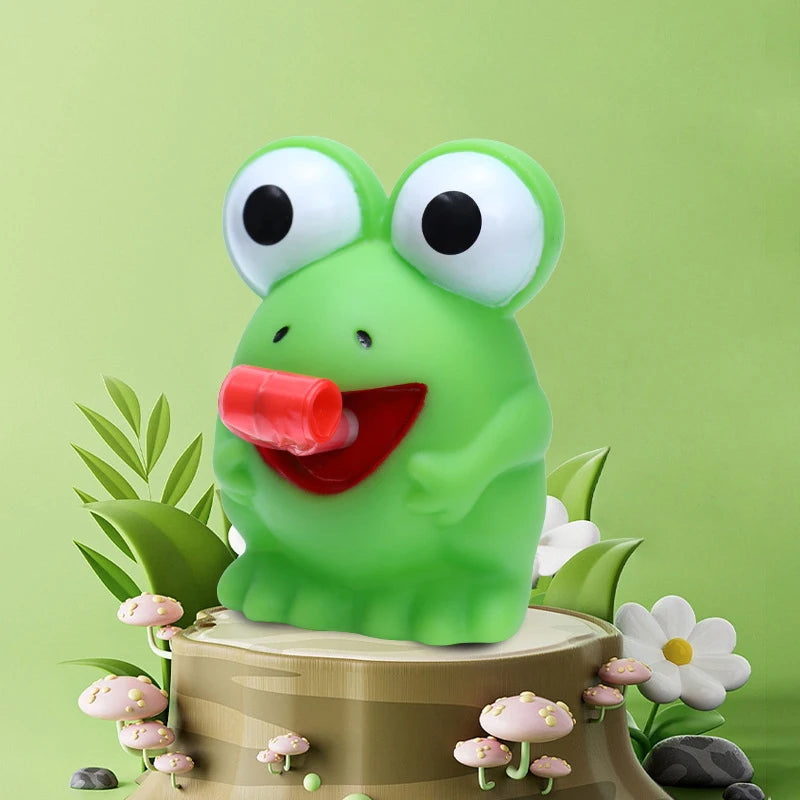 Creative Fidget Decompression pinch toy Frog Dinosaur Sticking Tongue Out Relieve Stress detail view