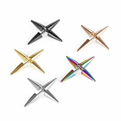 1Pair Fashion 316L Stainless Steel Spike Stud Earrings for Women Men, Classic Cartila alternate view