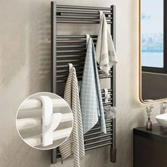 Heated Radiator Towel Holder Hooks | Space-Saving Bathroom Storage alternate view