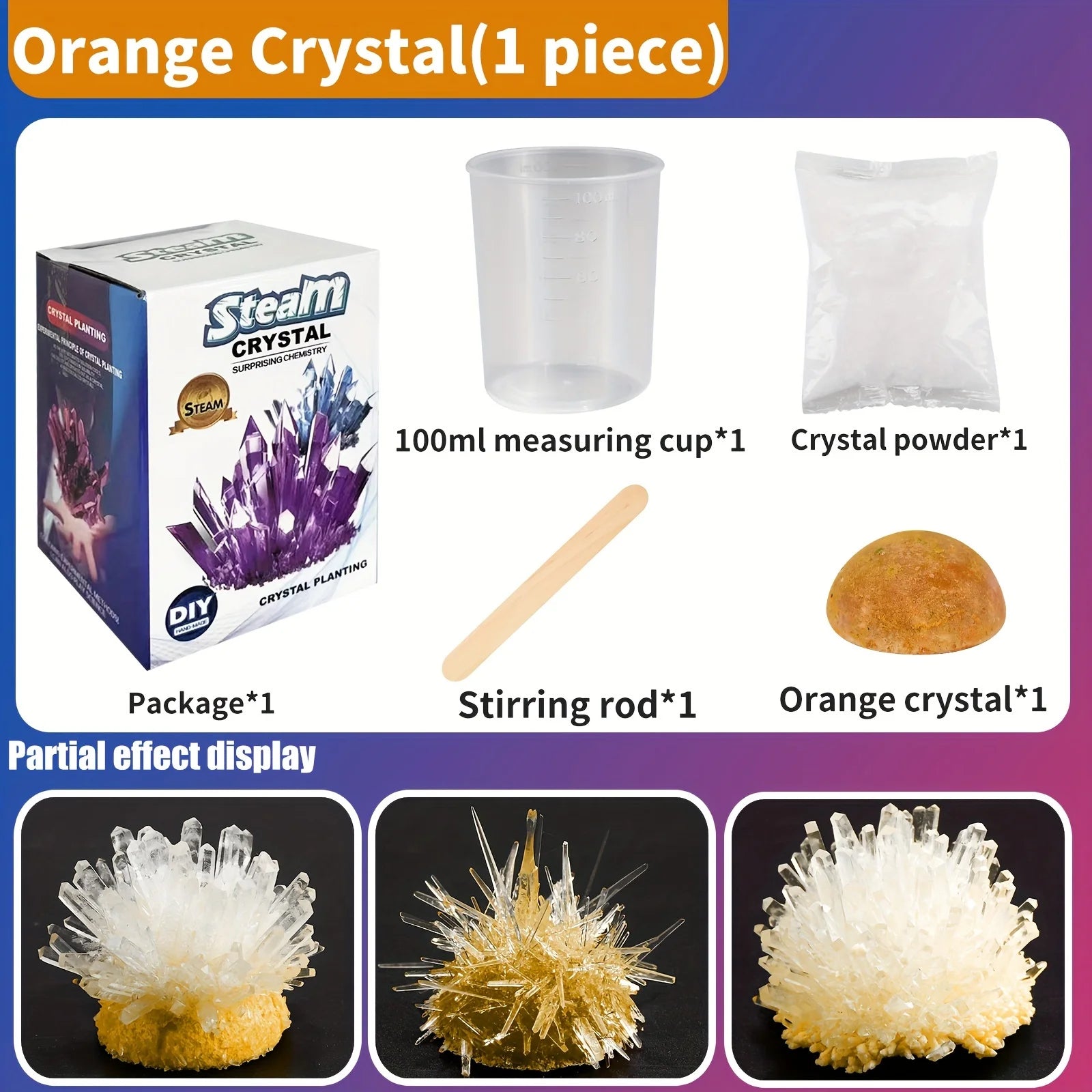 Science education toys, crystal growth and planting, educational puzzle toys, DIY c additional angle