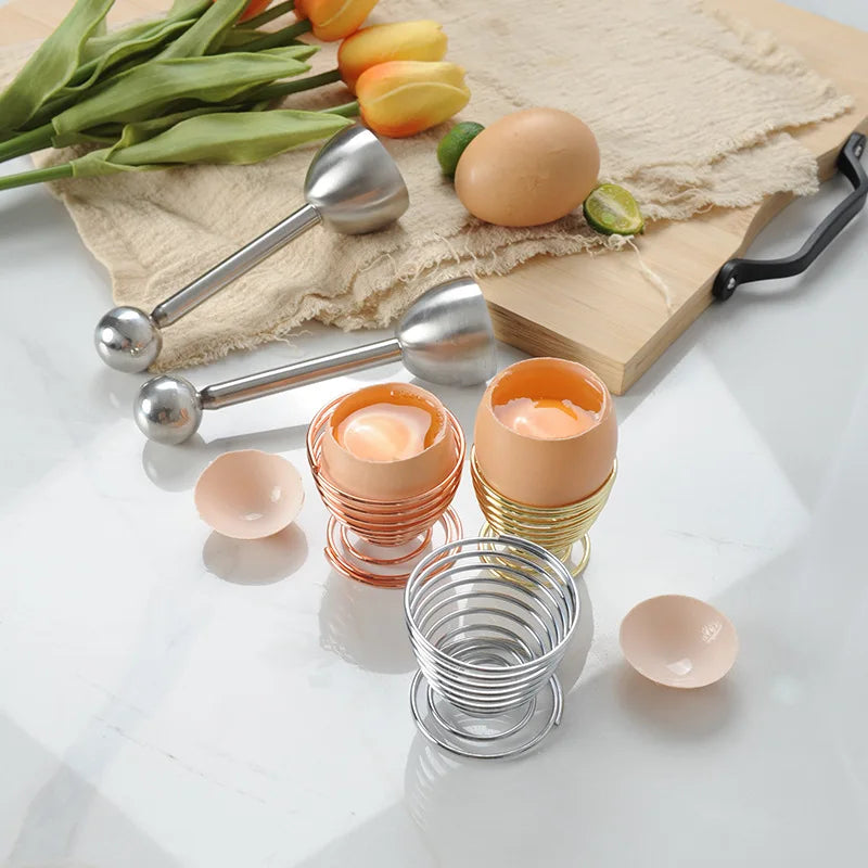 Egg Opener | Stainless Steel Egg Shell Cutting Knocker detail view