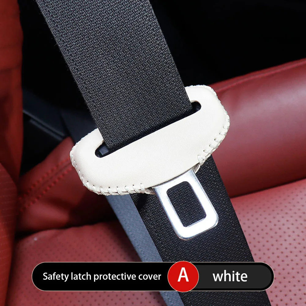 Seat Belt Buckle Cover Protector PU Leather 1 Pack alternate view