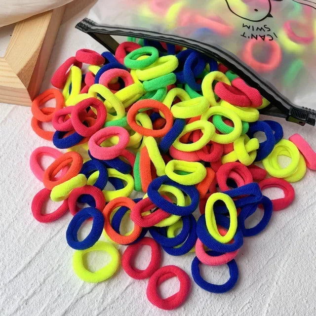 Scrunchie Rubber Band Kid Hair for Girls Ponytail Hold additional angle