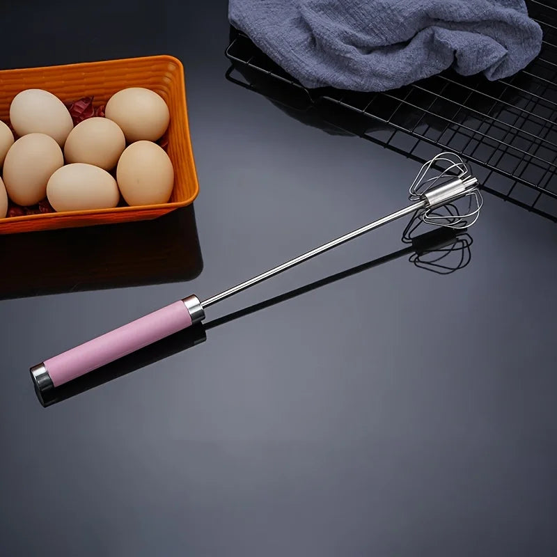 Easy Whisking Stainless Steel Whisk | Semi-Automatic Egg Beater for Hand Stirring alternate view