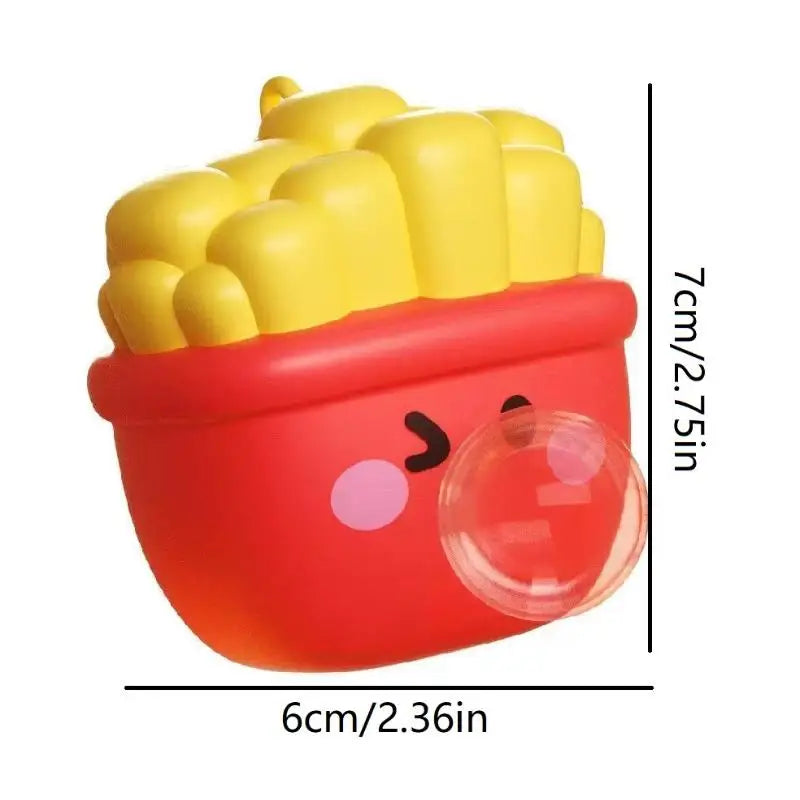 Cute Food Series Spitting Bubbles Squishy Squeeze Toys Anxiety Stress Relief Sensor additional angle