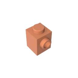 Gobricks GDS-635 BRICK 1X1 W. 1 KNOB | Single Side Bump Building Block Compatible wit lifestyle view