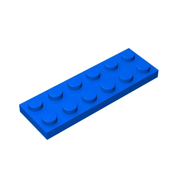 Plate 2 x 6 Building Block | Compatible Building Brick for DIY Creations close-up view