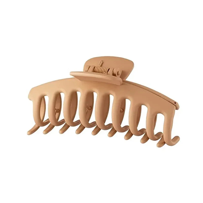 Korean Solid Large Hair Claws Elegant Frosted Acrylic Hair Clips Hairpins Barrettes Headwear for Women Girls Hair Accessories