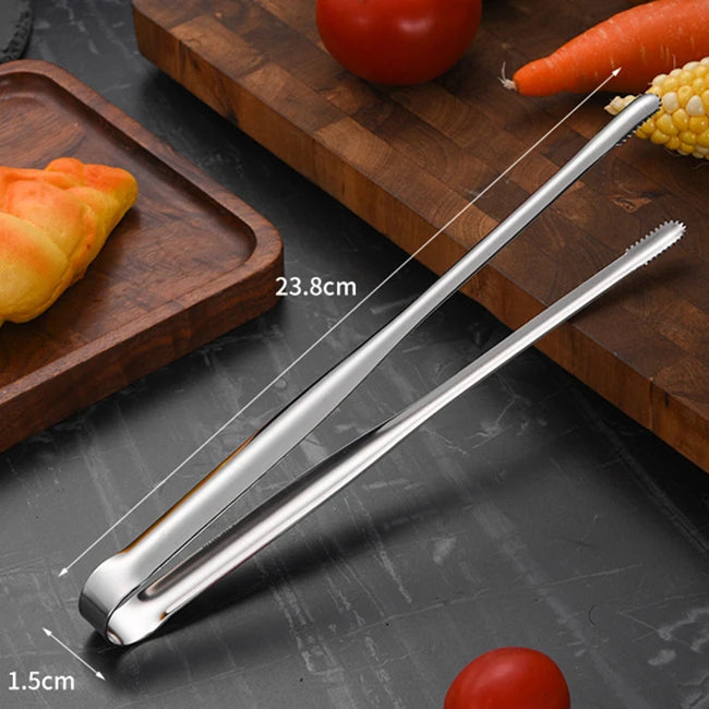 Steel Grill Tongs Food Clip Steak Clip Bread Tong Cooking Utensils Party Non-Slip Kit alternate view