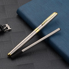 Stainless Steel Ballpoint Pen | Refillable Business Signature Pen