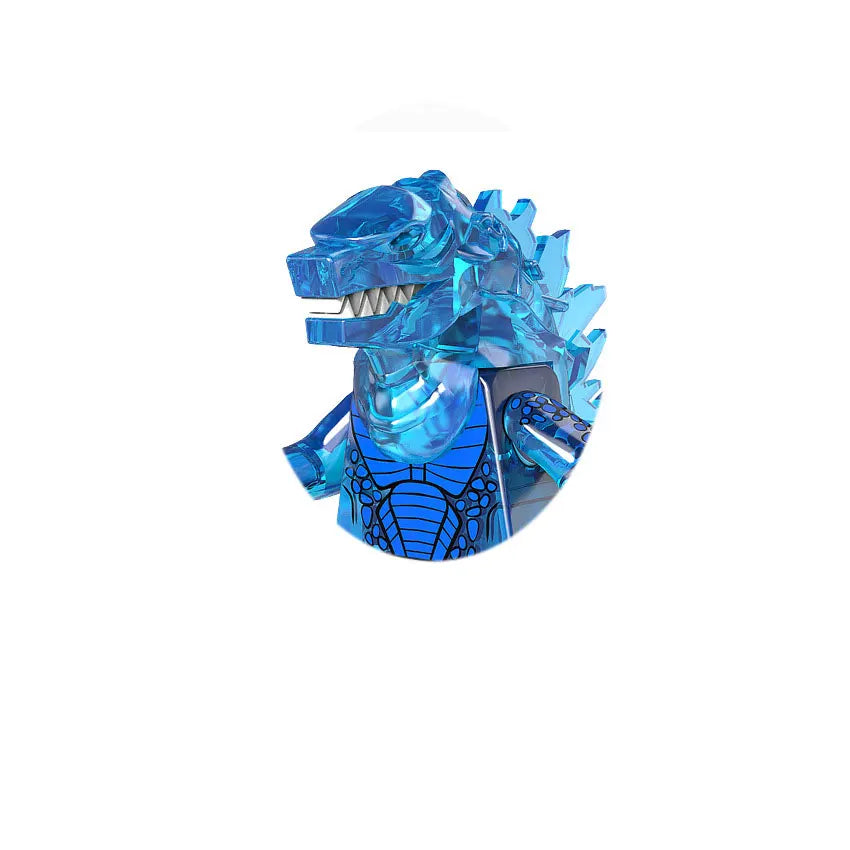Alien Robot Monster Building Blocks | Creative Horror Movie Building Toy Set lifestyle view