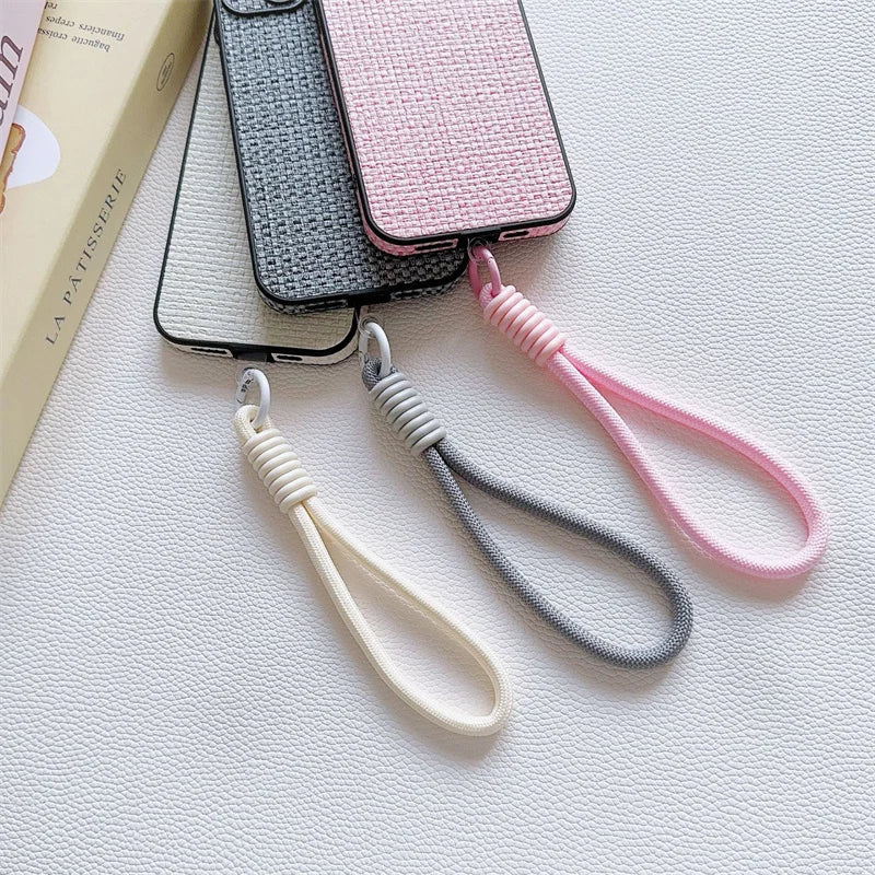 Mobile Phone Lanyard Strap Hanging Chain Ring Cord With Patch Wrist Strap For Cell Ph lifestyle view