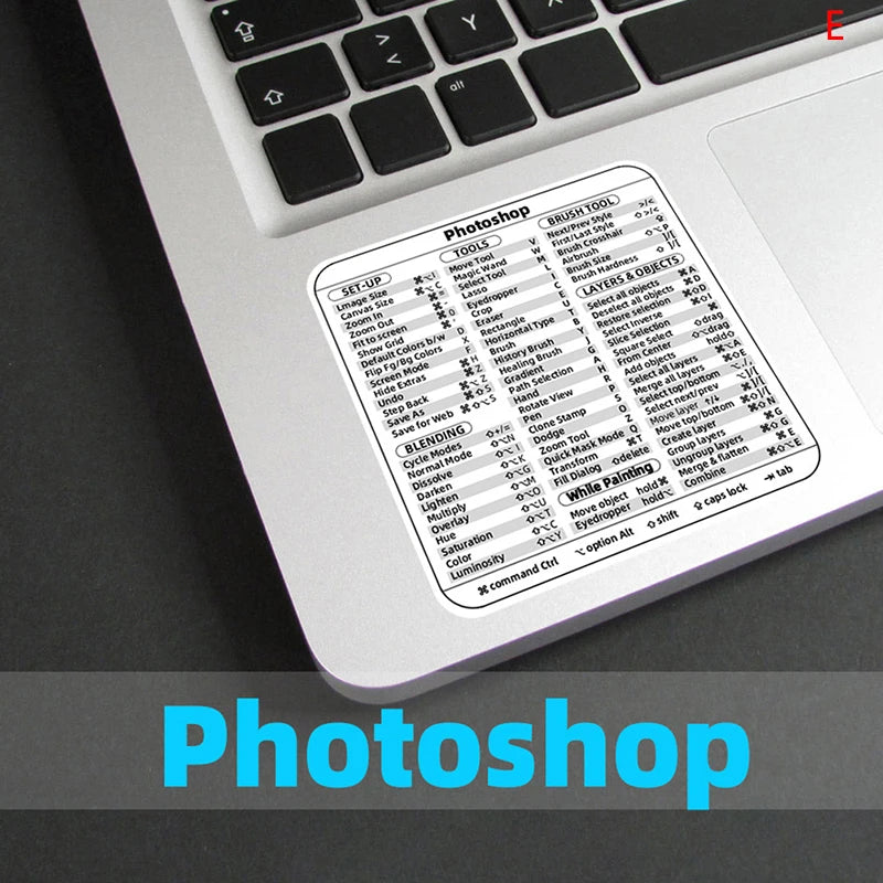 Windows PC Keyboard Shortcut Sticker | Reference Guide for Laptop Desktop detail view