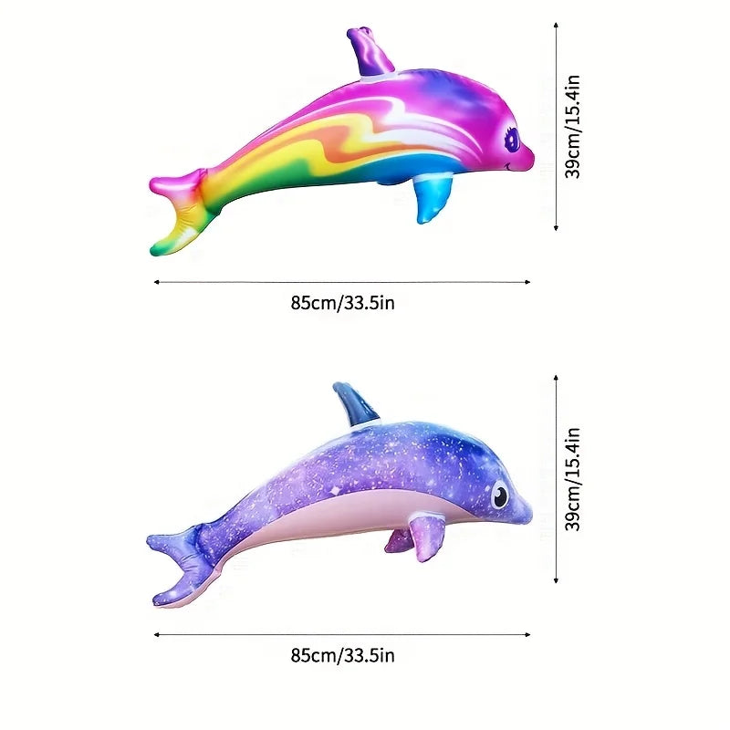 Inflatable Dolphin Pool Toys | Summer Splash Water Party Decorations alternate view