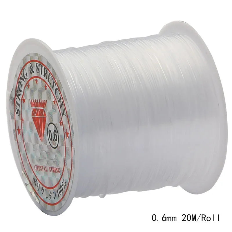 0.2/0.25/0.3/0.35/0.4/0.45/0.5/0.6mm 1 Roll Fish Line Wire Clear Non-stretch Strong Ny close-up view
