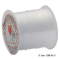 0.2/0.25/0.3/0.35/0.4/0.45/0.5/0.6mm 1 Roll Fish Line Wire Clear Non-stretch Strong Ny close-up view