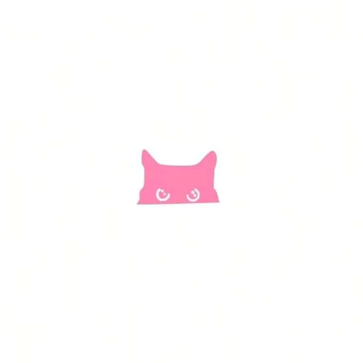 Black Cat Peeker Vinyl Decal detail view