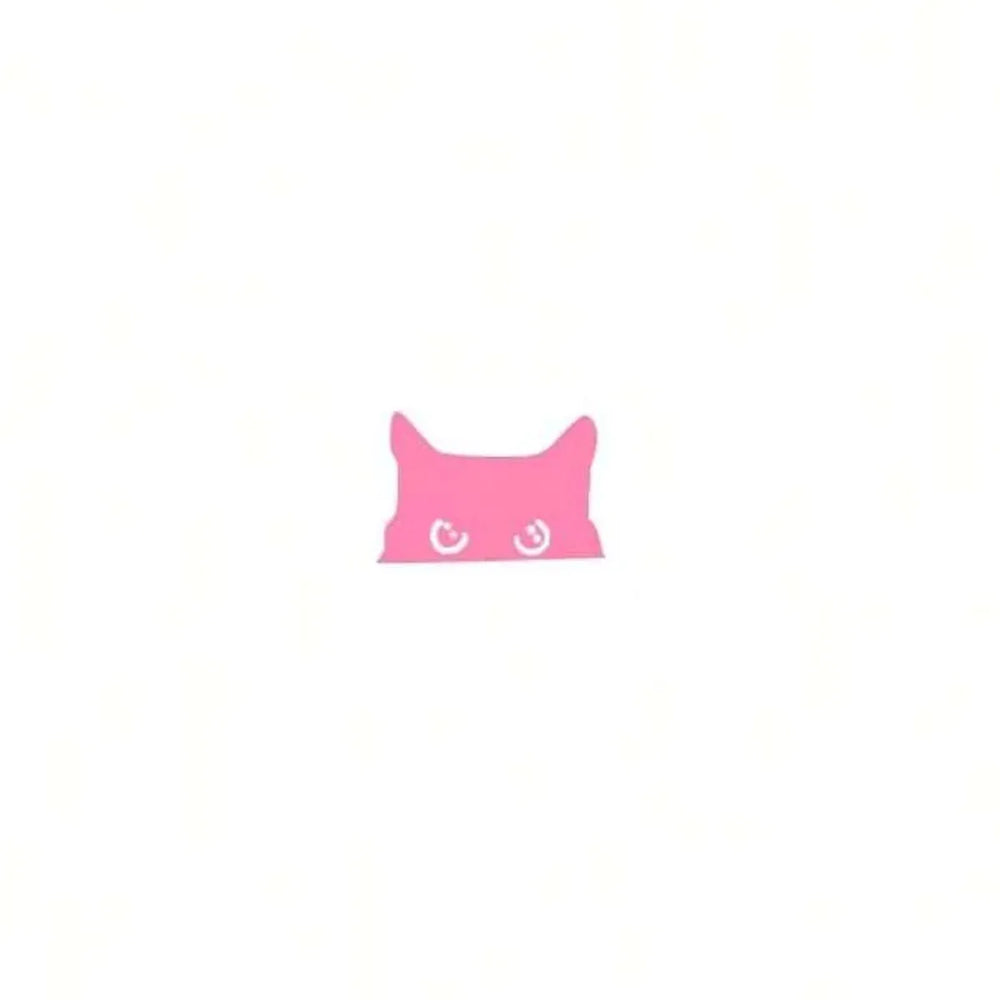 Black Cat Peeker Vinyl Decal detail view