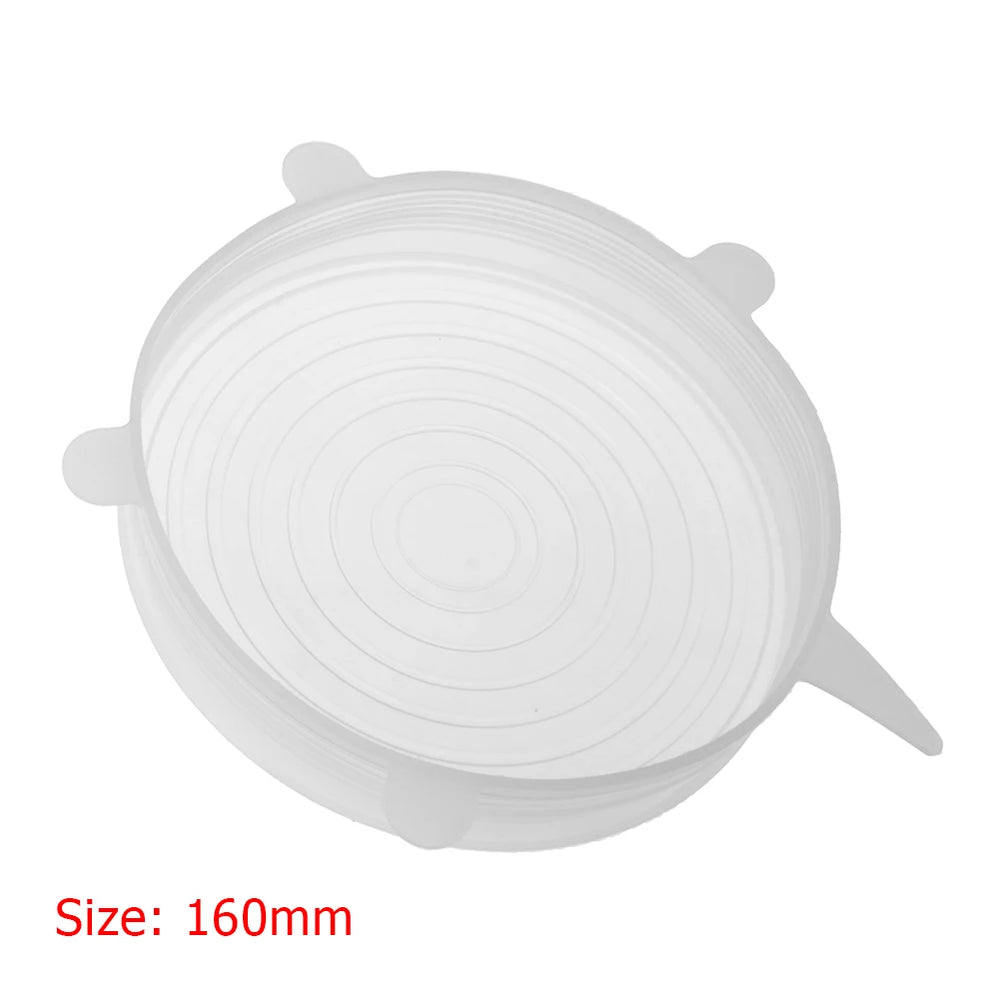 5-1Pcs Silicone Can Covers Reusable Small Silicone Stretch Lids Silicone Jar Lids F additional angle