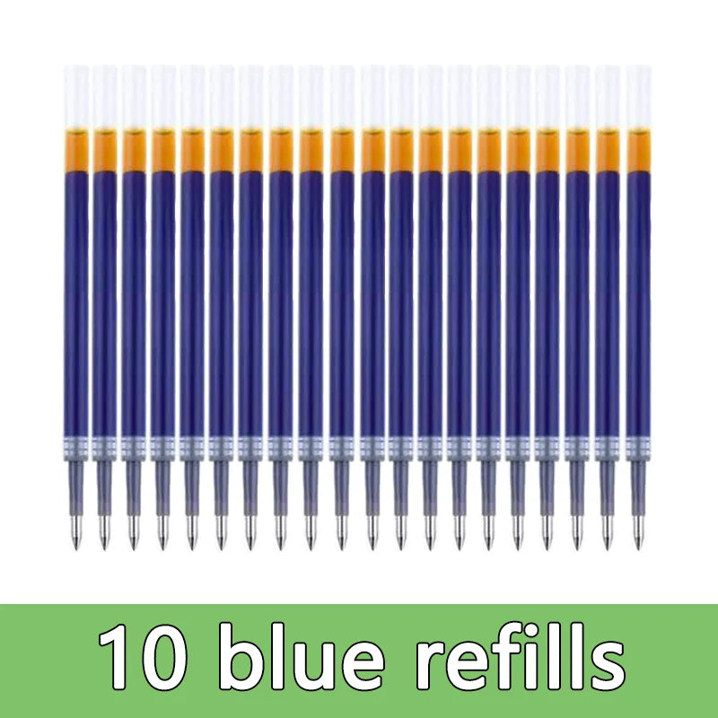 Pens Set Black Blue Red Refill Gel Pen Bullet Tip 0.5mm School lifestyle view