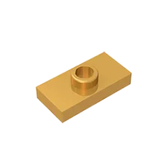 Gobricks PLATE 1X2 W. 1 KNOB | Modified Building Block Compatible with Lego 15573 lifestyle view