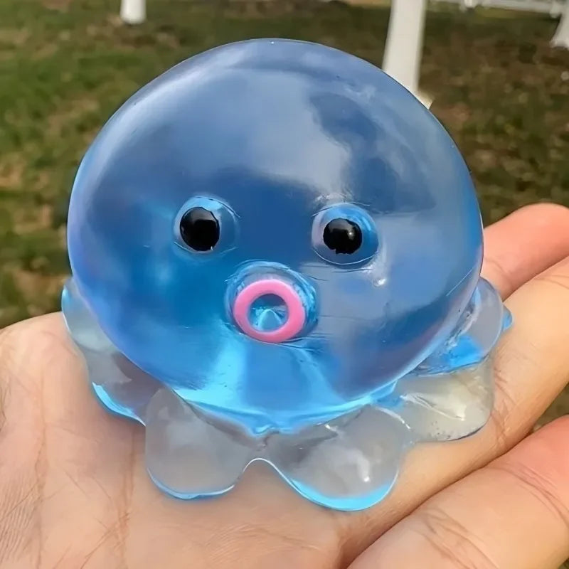 Squishy Ocean Octopus Squeeze Fidget Toy Simulation Stress Relief Slow Rebound Toy Ca lifestyle view