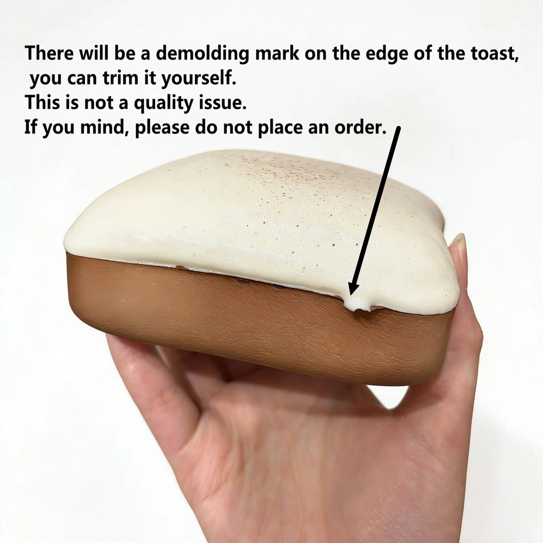 Toast Squeeze Stress Relief Toy | Soft Simulated Bread Fidget Toy detail view