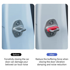 Car Door Buckle Cushion Pad Silicone 4pcs alternate view
