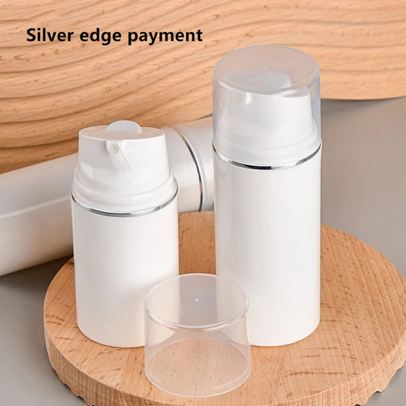 30-150ml Vacuum Pump Bottles Empty Refillable Makeup Cosmetics For Cream Gel Moisturi lifestyle view