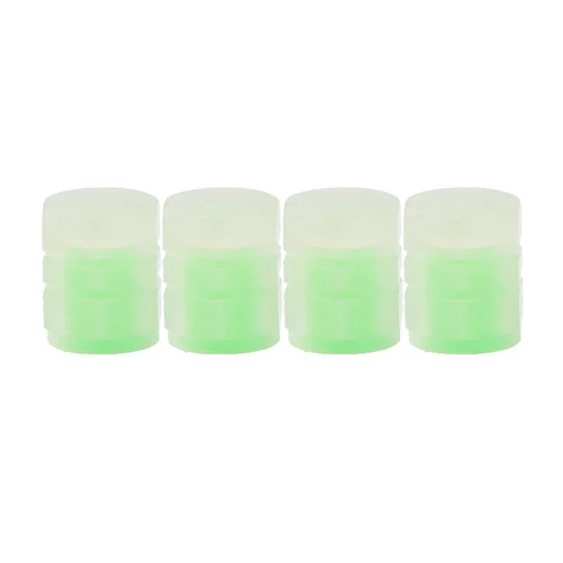 Luminous Valve Caps for Car Motorcycle Bike Wheels close-up view