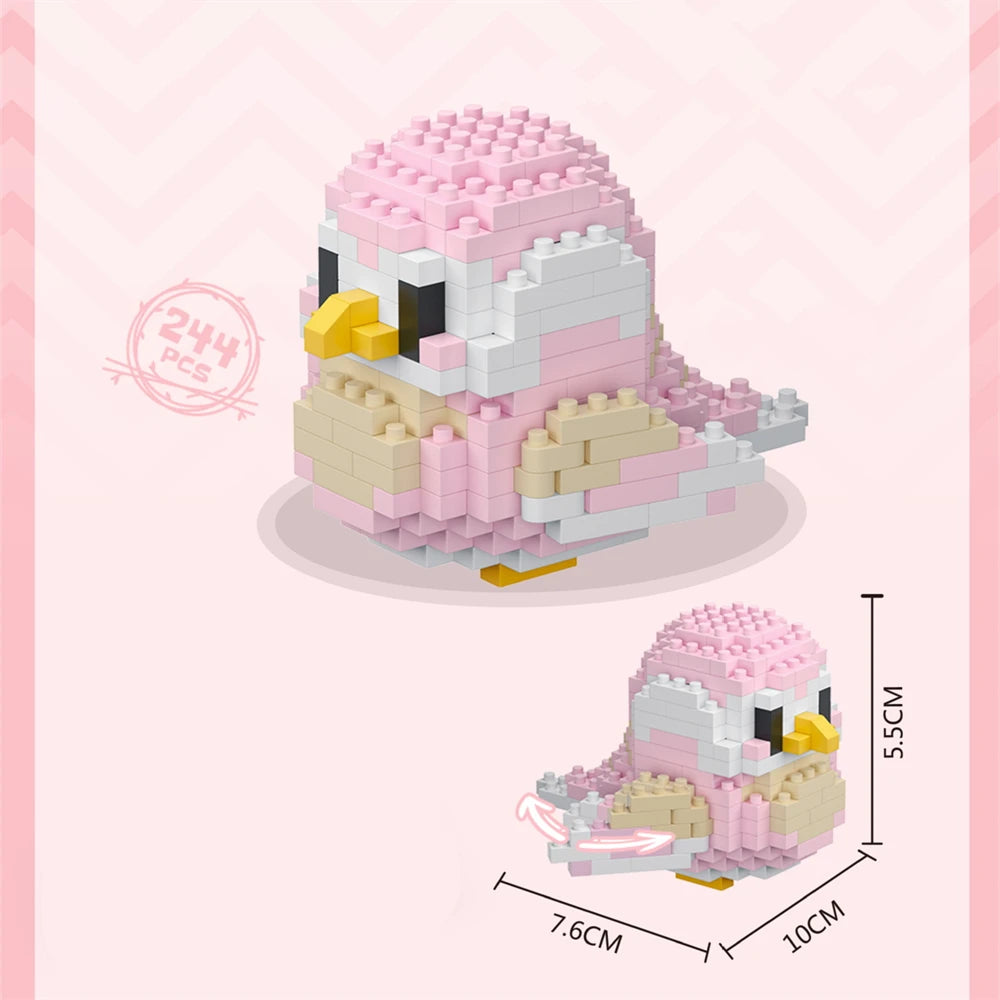 Cute Bird Building Blocks Set | Creative Educational Toy for Teens and Adults alternate view