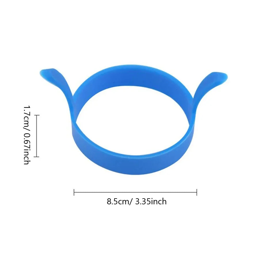 3Pcs Silicone Egg Rings for Breakfast | Food Grade Frying Molds additional angle