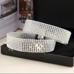 TOP Quality Cool Shiny Rhinestone Bundle Neck Popular Element Collar Necklace Punk Hi alternate view
