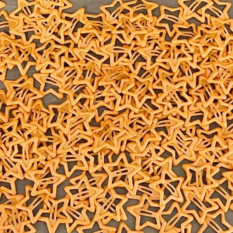 10pcs Colorful Star BB Hair Clips Girls Y2K Cute Star Barrettes Women Simple Metal Sn alternate view